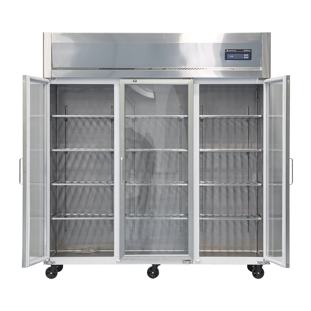 Eco Friendly Stainless Steel Commercial Refrigerator 110V  SS201 Restaurant Refrigerator