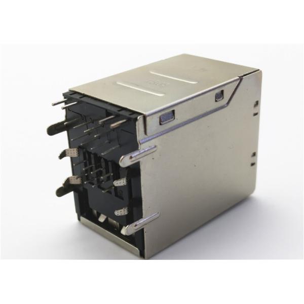 7499051002 10/100BASE-T Non-PoE 2x1 Ports Magnetic RJ45 Jack