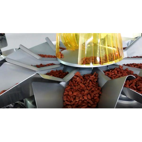 Машина упаковки Weigher Multihead нержавеющей стали для закусок ИМПов ульс осеменяет 2.5L