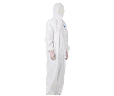Dust And Waterproof Non Woven Coverall With Front Long Zipper / Elastic Cuffs