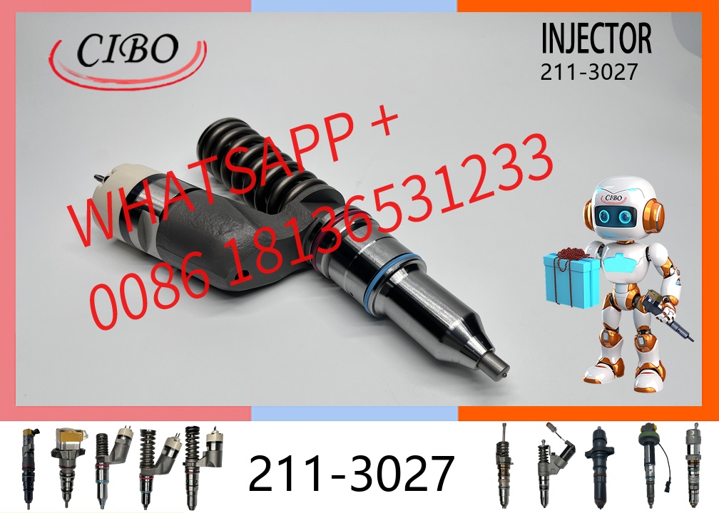 original 211-3027 Common Rail Fuel Injector for C15 3406E C10 Diesel Engine Construction Machinery Parts Replacement for OEM 2113027 10R-0959 original new injector