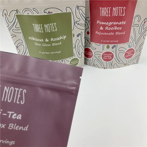 Graines de fleur en plastique de papier d'aluminium d'odeur de preuve de thé de sac hermétique de paquet Doypack