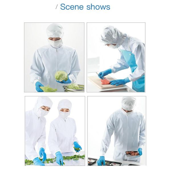 Unisex Agro Sea Foods & Baby Food Processing Industry Work Clothing Stylish Collar Uniforms