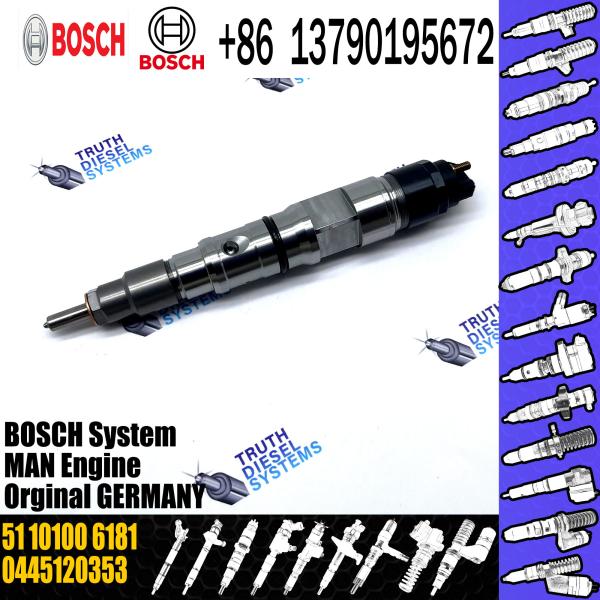 Injeção comuns diesel do trilho 445 120 353 0445120353 do injetor de combustível 0 51101006181 0986435593