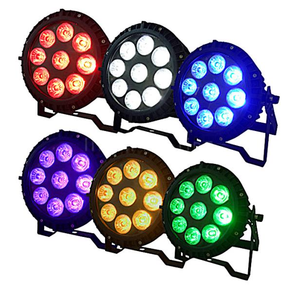 Best Seller 9x18w RGBWA UV IP65 Stage Outdoor Flat LED Par Can Light Price