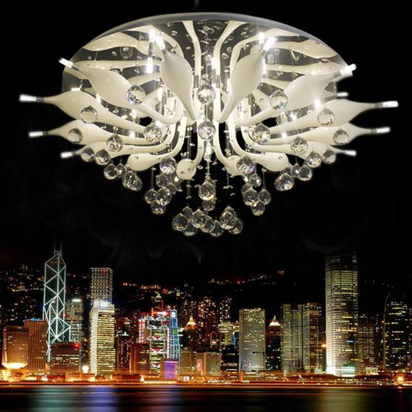 Fashion Swan Crystal Ceiling Lights for Living room Bedroom Lighting Fixtures (WH-MA-09)