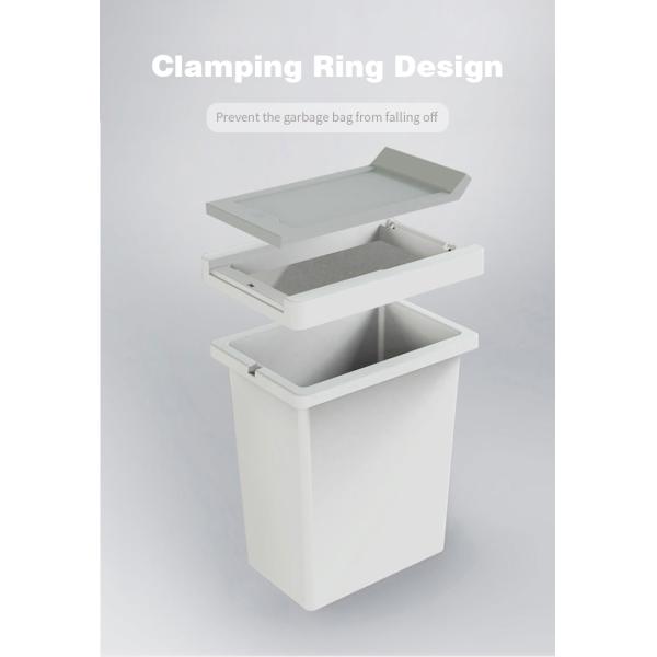 Convenient 10L Pressing Type Plastic Trash Can for Household Waste Disposal