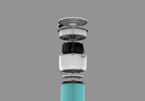 40W DC Motor Office Air Purifier Customized Home CE FCC Certificate