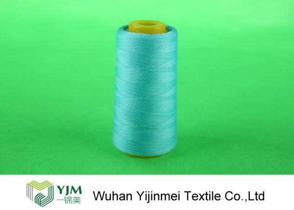 Dyed Ring Spinning Polyester Sewing Thread For Jeans  / Handbags / Shoes