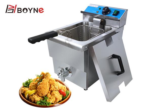 3.3kw Commercial Kitchen Cooking Equipment Fast Food Shop 12L Oil Tank Electric Fryer