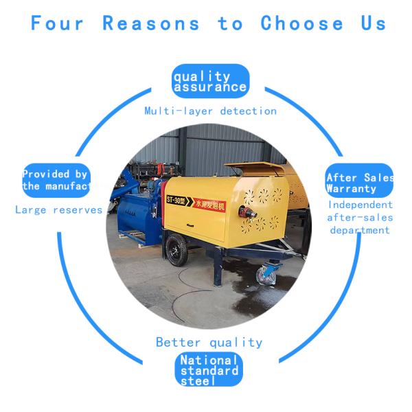 80m Vertical Height Cellular Concrete Foam Concrete Pump Clc Foam Generator Concrete Machine
