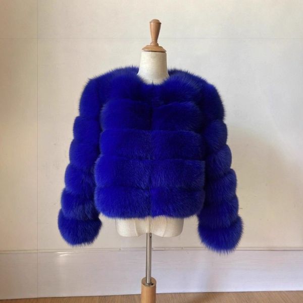 Super Classic Fur Puffer Jacket  Ladies Faux Fur Coat Europe America