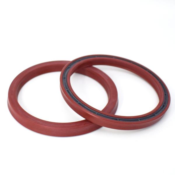 85 x 100 x 10MM Red hydraulic rod seals 90 shore double lip oil seals by size