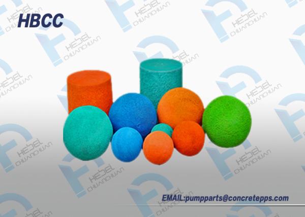 Good quality concrete wiper ball rubber sponge ball to clean concrete pump pipe