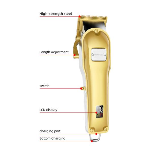 Ajustador elétrico sem corda à prova de choque do cabelo de ROHS para as barbas USB dos homens recarregável