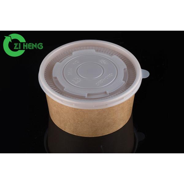 Disposable printed food grade bamboo paper salad bowl for takeaway