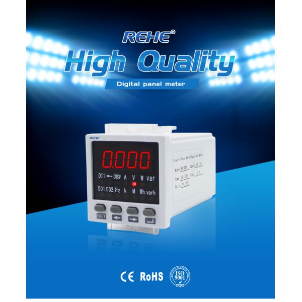 48*48mm mini Amp Volt Rpm High Voltage Digital Panel Mount Single Phase AC/DC multimeters