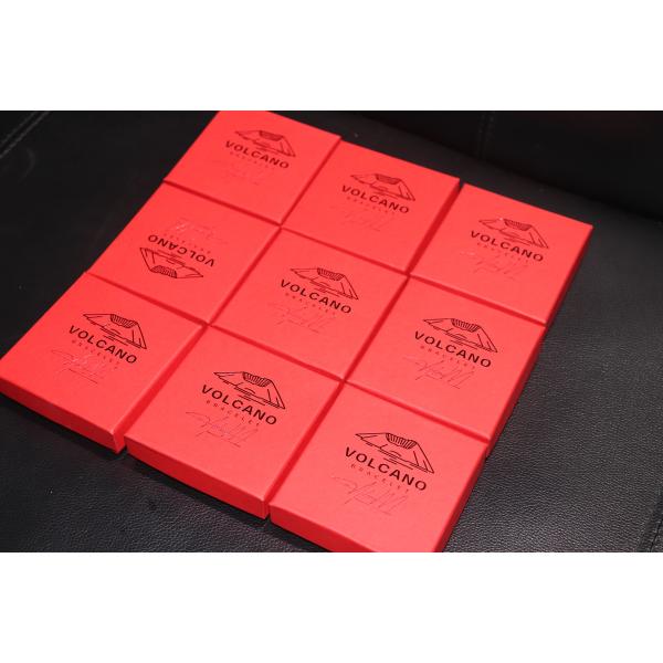 Customs Red Paper Jewelry Box Logo color -Use to Earring Pendant Bracelet Necklace