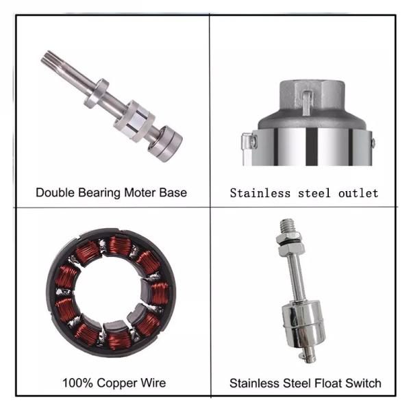 High Pressure Irrigation 2 Inch Solar Powered Water Pump Low Noise