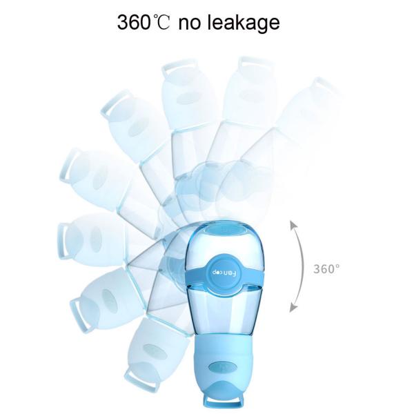 Plastic shaker outdoor sports water cup with mini fan 400ml