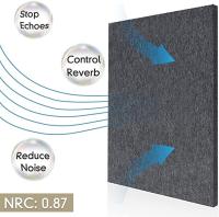Panneau acoustique insonorisé en fibre de polyester de 12 mm Panneau de décoration murale