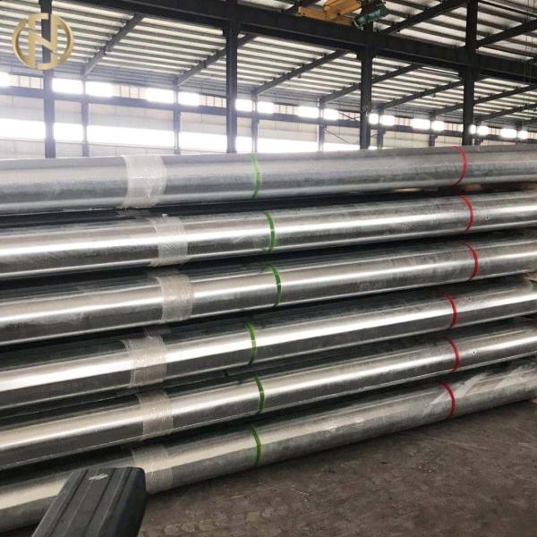 Thickness 4mm Electrical Power Pole 10.5m Height Metal Power Pole