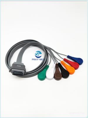 Pin da ligação 26 do cabo biomedicável 7 de BI9800/BI9000 Holter Ecg compatível com Edan