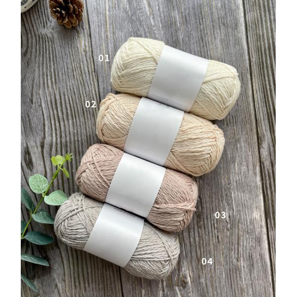 Практически Breathable бамбуковая пряжа смеси хлопка, облегченное вязание крючком пряжи ленты