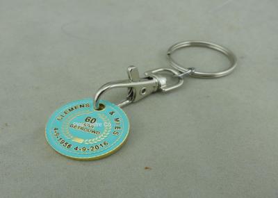 Iron Zinc Alloy Supper Market Trolley Coin , Customized Soft Enamel Coin