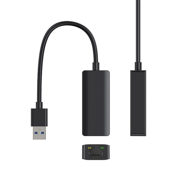 Adaptateur Ethernet Gigabit USB 3.0 de taille compacte, nouveau plastique ABS, couleur blanche