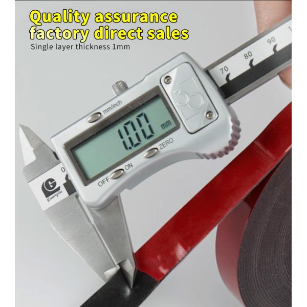 Pressure Sensitive White / Black Rubber Adhesive EVA Foam Tape For Carton Sealing