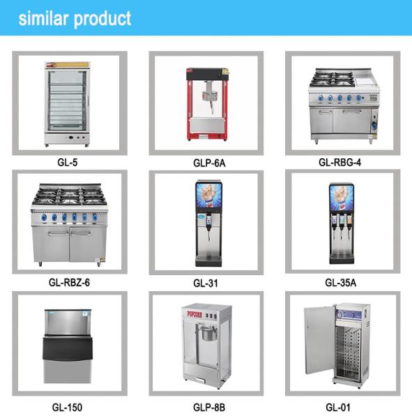 Commercial Catering Gas Range Stove 6-Burner Stainless Steel Body Natural Gas/LPG