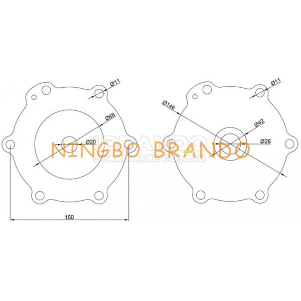 M50 M25 Membrane Diaphragm For Turbo Pulse Solenoid Valve Repair Kit