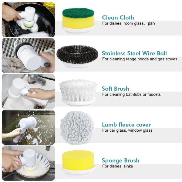Say Hello to a Sparkling Kitchen Electric Cleaning Brush for Cooking/Baking/Barbecue