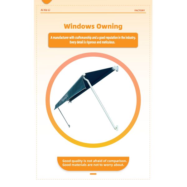 Hot Sell Outdoor Rainproof Retractable Window Canopy Awning For House