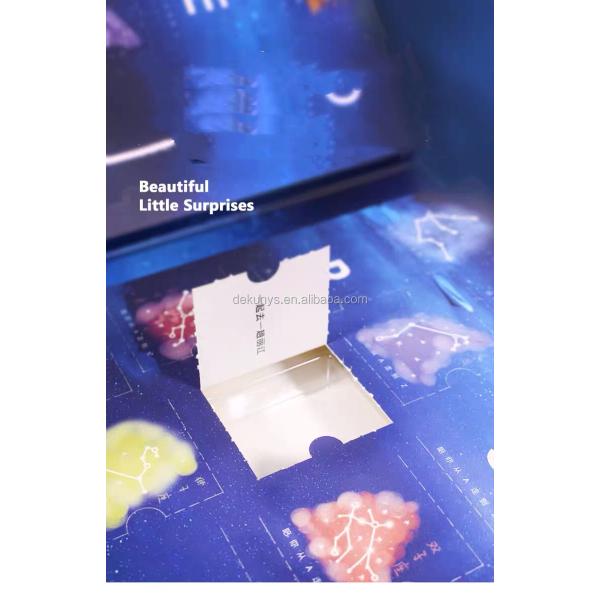 Матовый/блестящий ламинированный шоколадный календарь для праздников