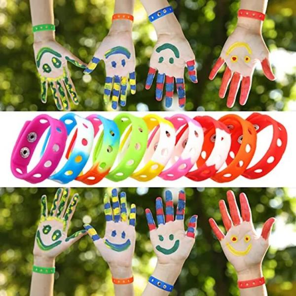 Silicone Wristband for Education Baby Jewelry Pendant Fashion Style Wrist Toy Soft Rubber Kids Gift