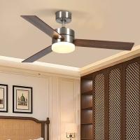Ventilateur de plafond de bois de rose de luxe 42 pouces, Ventilateur de plafond à moteur à commande à distance