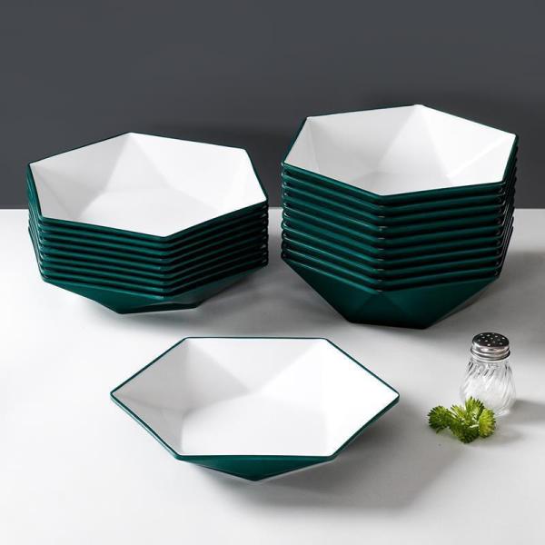 Melamine Hexagonal Bowl for Restaurant/Family Food Enhance Your Dining Presentation