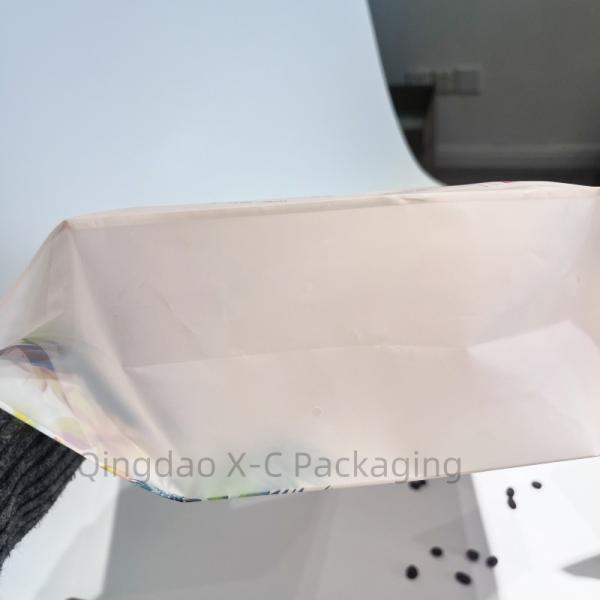 Food Storage Nuts Coffee Beans Food Grade Customizable Kraft Paper Bag With Window Stand Up Pouch Black Doypack Zip Lock