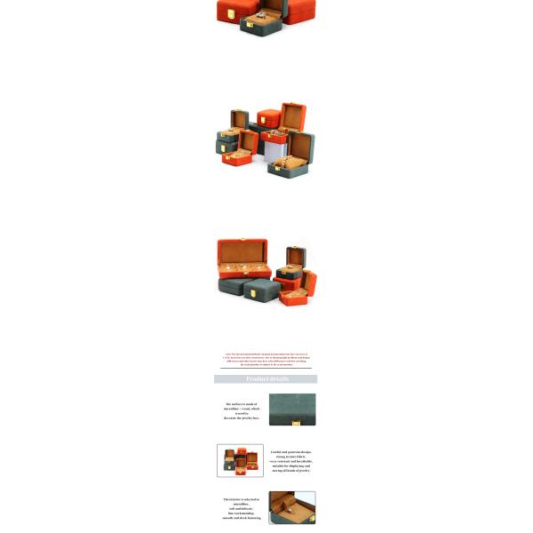 Soft Touch Velvet Jewelry Box Packaging Sets Multi Color For Luxury Watch Storage