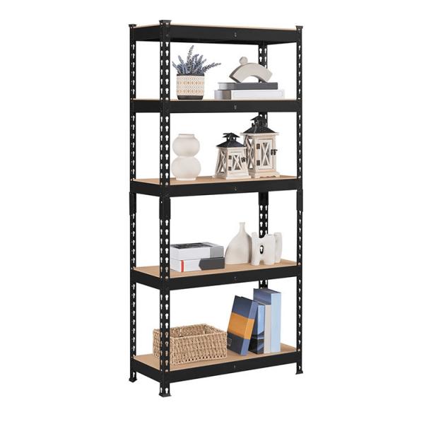 Maximize Space with 5 Tier Metal Shelving Unit Garage Storage Shelves