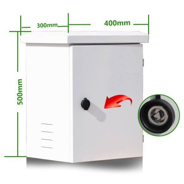 Galvanized Steel Electrical Enclosure Cctv Power Supply Distribution Box White Coating