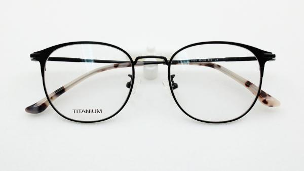 Non Prescription Glasses Frame with Titanium Optical Eyeglasses for Men Women Two tnoe Colors Fashion Crestive Designer