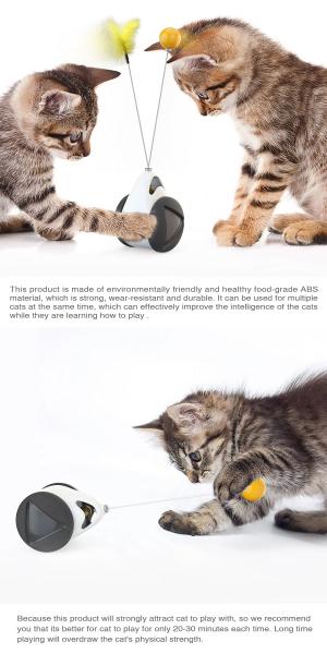 Plastic Pet Training Products Interactive Cat Chasing Toys Sustainable
