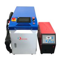 Pequena máquina de soldagem a laser de fibra máquina de corte limpa 4 em 1 máquina de soldagem a laser de aço inoxidável de alumínio