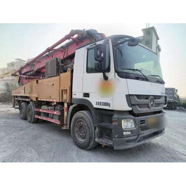 Used 2018 Concrete Pump Truck 56m Mounted Pump Truck Chassis Now For Sale