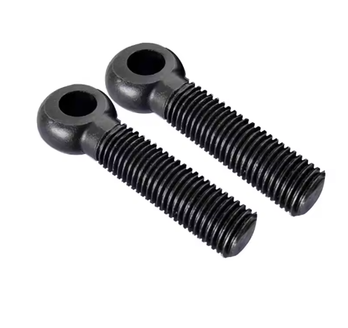 Carbon Steel Grade 4.8 8.8 10.9 12.9 Black Oxide Full Thread Eye Bolt DIN444