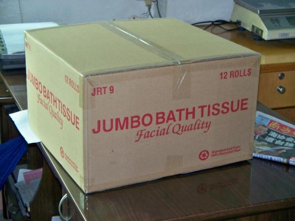 Eco Friendly 3 Ply Jumbo Roll Toilet Paper , 2 Ply toilet paper in bulk