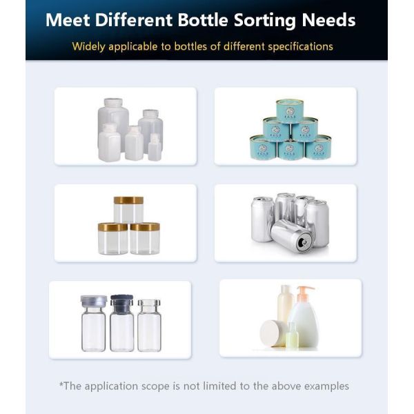 Manufacturer's hot selling fully automatic square bottle sorting machine CH-001 plastic supply bottle, glass bottle sorting machine, can be matched with production line